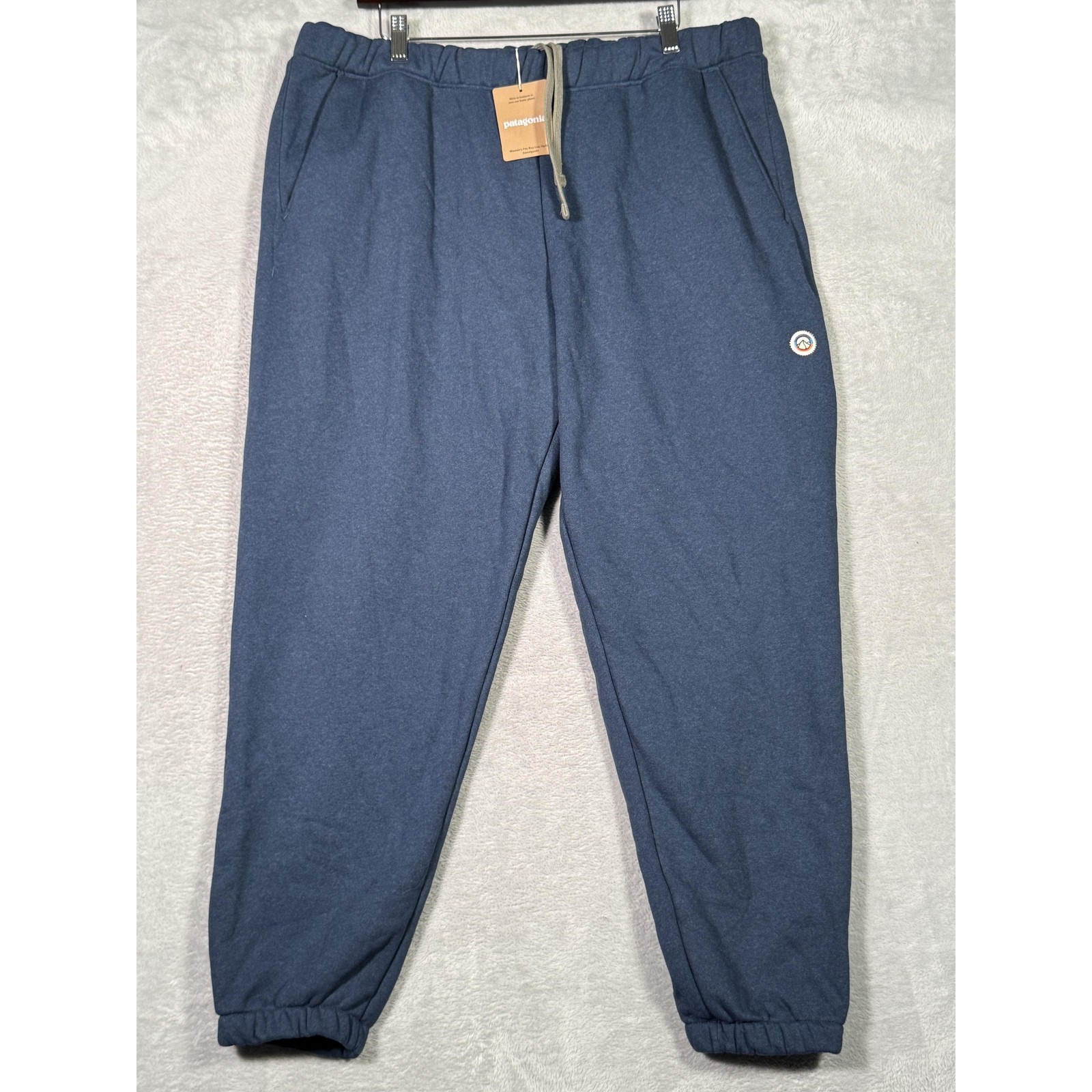 Patagonia Sweatpants Womens Xl Lagom Blue Fitz Roy Icon Uprisal Fleece Joggers